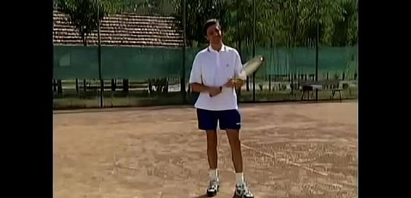  Teen Playing anal tennis